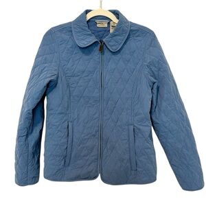 L.L.Bean Light Blue Quilted Jacket Women’s Small Cozy Outdoors